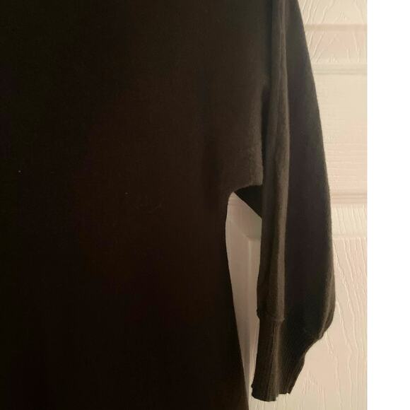 Alice + Olivia Brown High-Low sweater tunic | Sz Large | euc - Picture 4 of 4